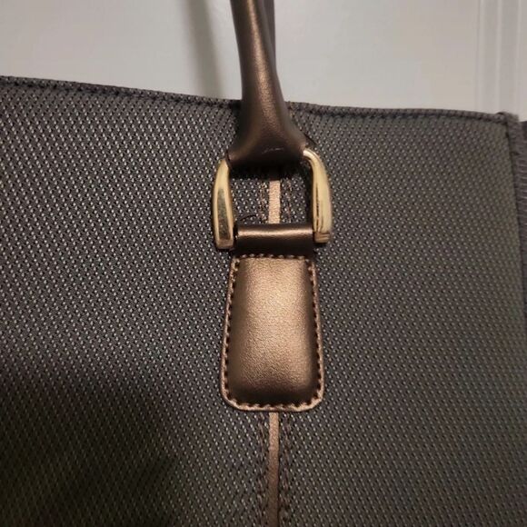 DVF Diane Von Furstenberg Tote Bag Olive Green and Brown - Picture 10 of 14